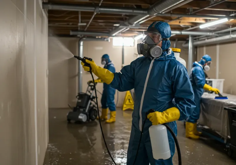 Basement Sanitization and Antimicrobial Treatment process in Sun Valley, NV